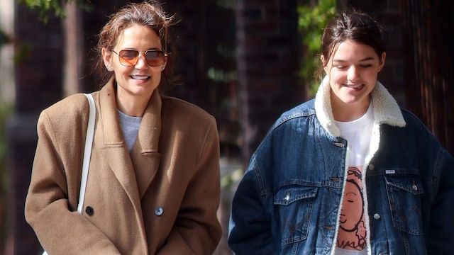 Katie and Suri walking in New York