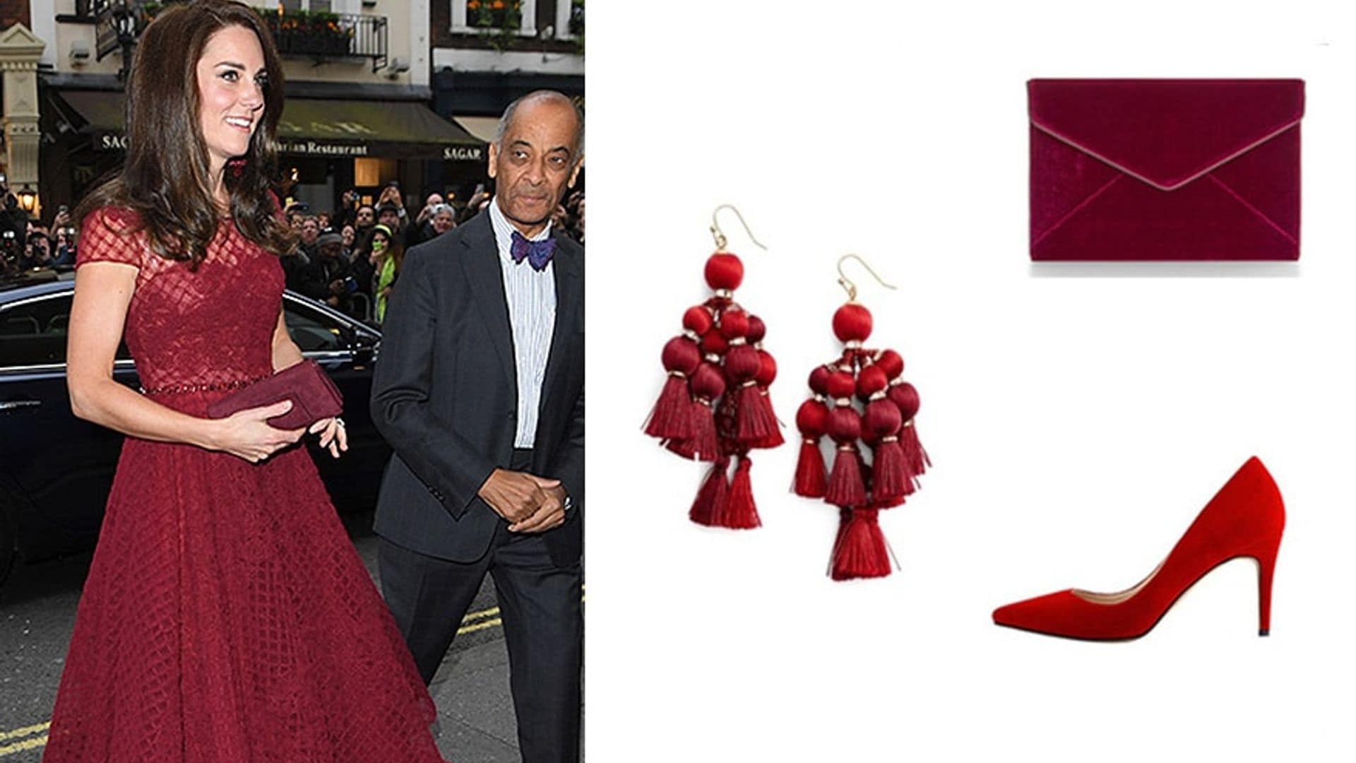 How to copy Kate Middleton's Marchesa night at the theater outfit