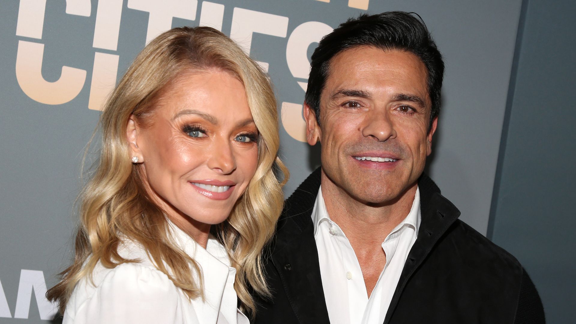 NEW YORK, NEW YORK - OCTOBER 18: Kelly Ripa and Mark Consuelos during the opening night of the revival of "Other Desert Cities" at Hudson Theatre on October 18, 2026 in New York City. (Photo by Bruce Glikas/WireImage )