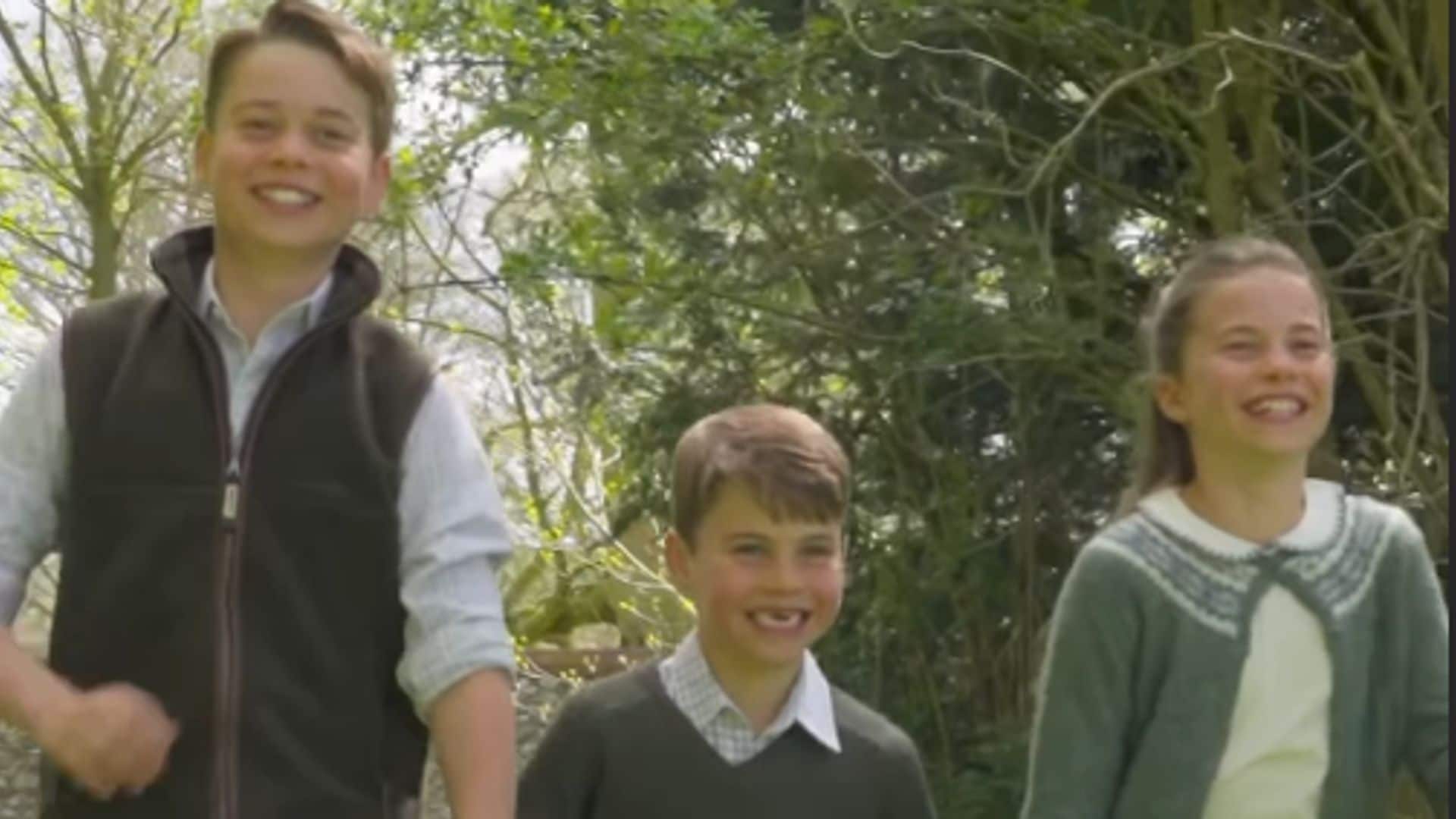 Prince George's birthday celebrated with sweet sibling video featuring Princess Charlotte and Prince Louis