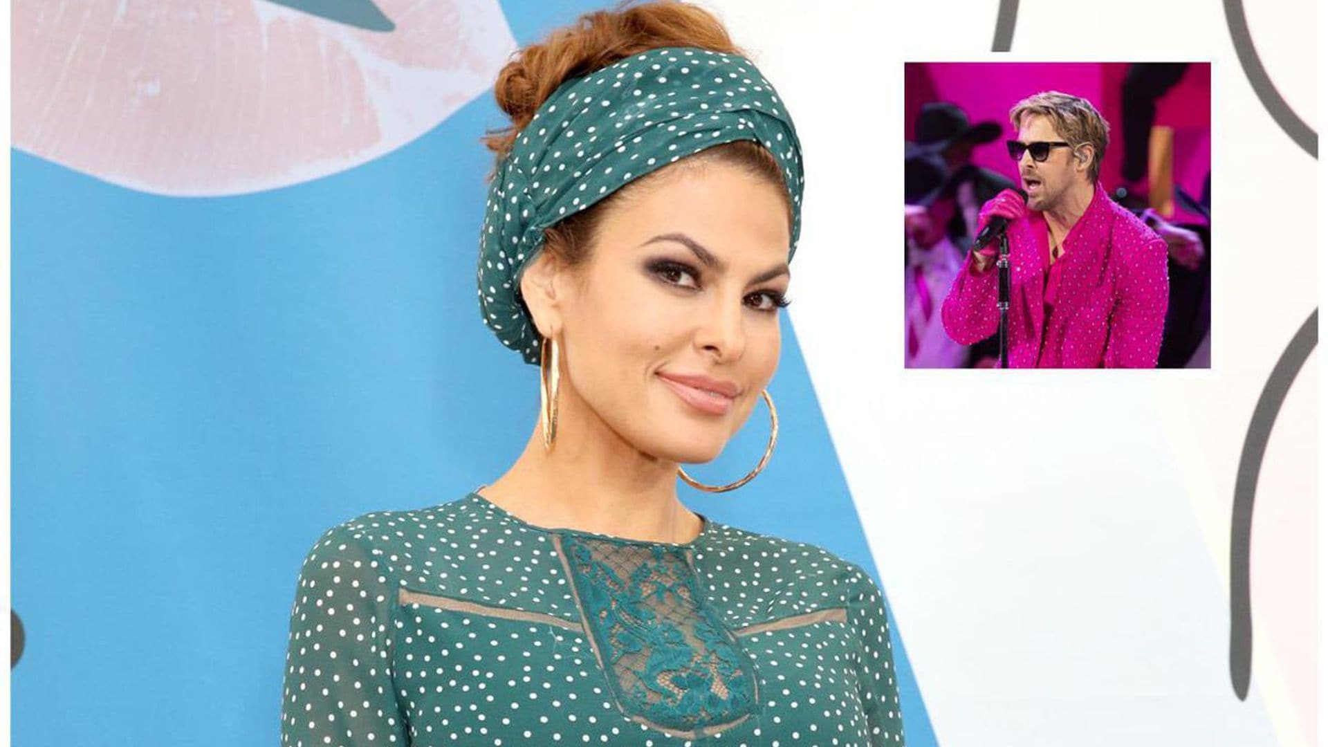 Eva Mendes playfully asks Ryan Gosling to get back home while he is at the 2024 Oscars