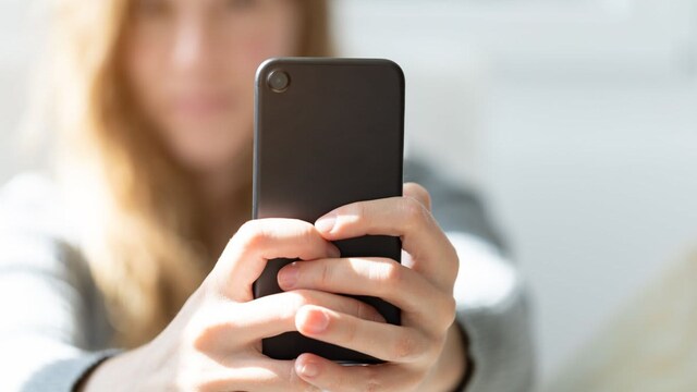 Young woman taking a selfie
