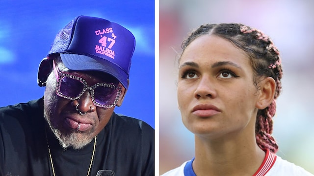 Dennis and Trinity Rodman