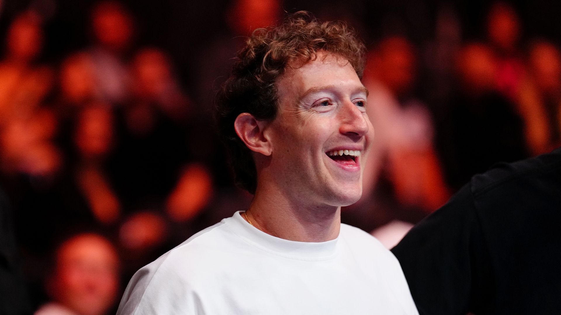LAS VEGAS, NEVADA - OCTOBER 04: Mark Zuckerberg attends the UFC 320 event at T-Mobile Arena on October 04, 2025 in Las Vegas, Nevada. (Photo by Chris Unger/Zuffa LLC)
