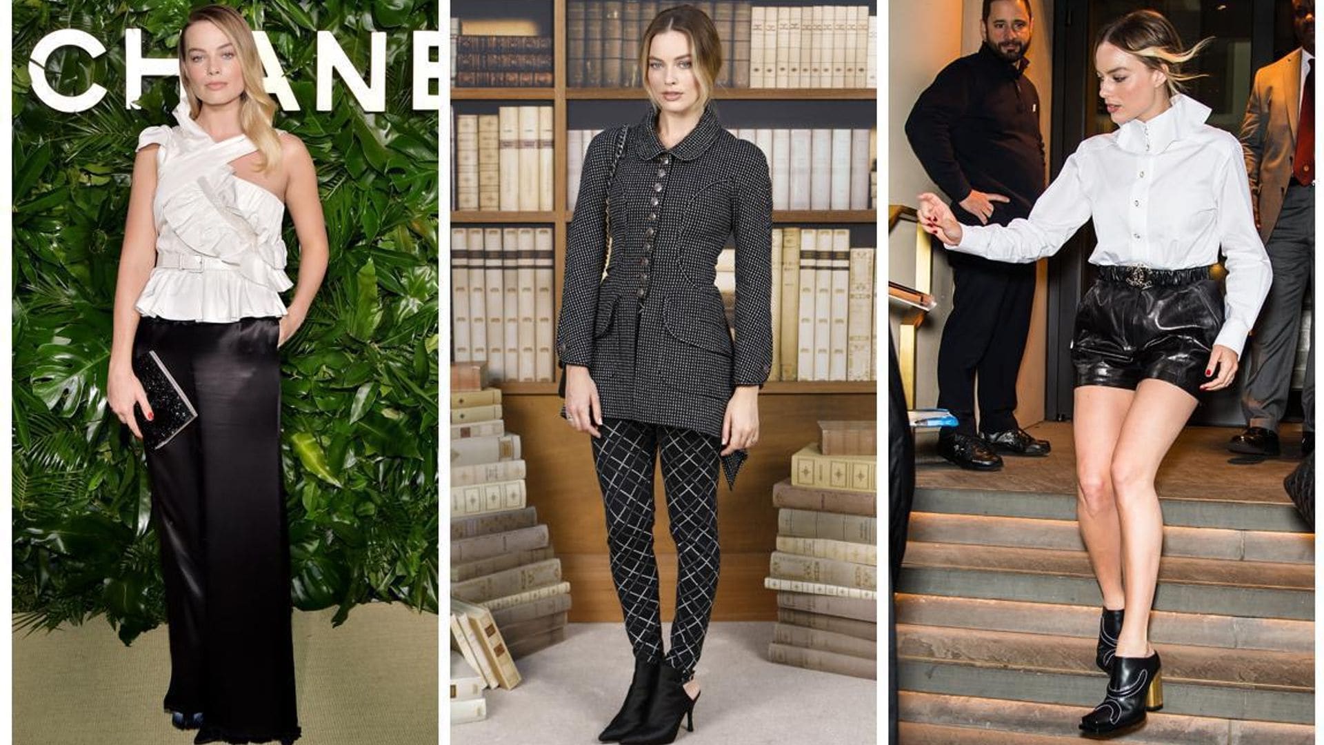 Margot Robbie gives masterclass in wearing black and white