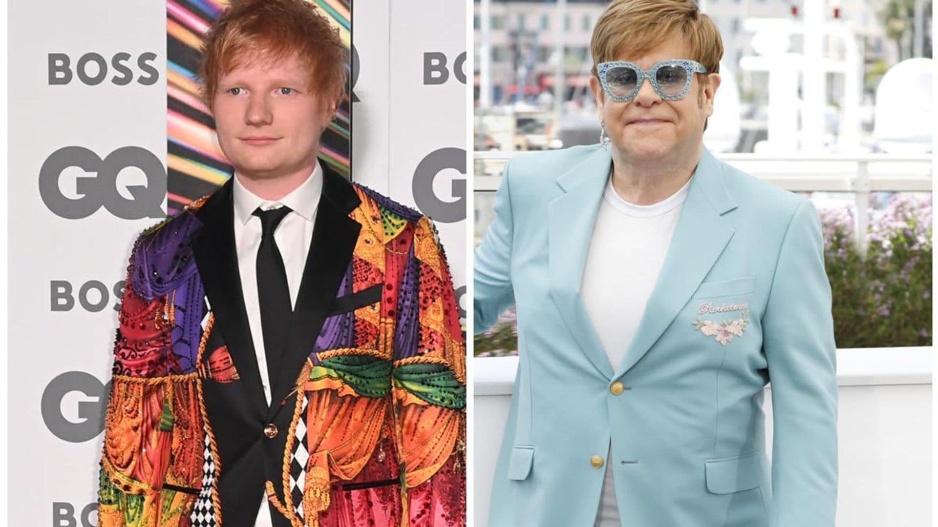 Ed Sheeran reveals Elton John styled him in Versace for the GQ Awards