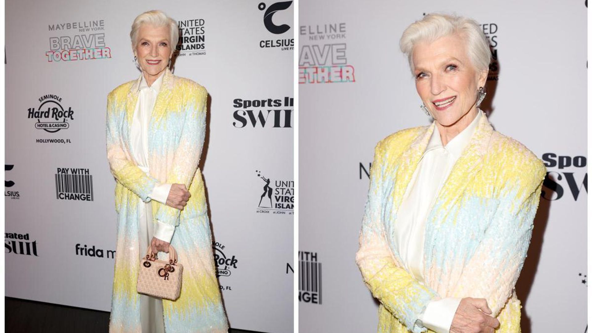 Elon Musk’s mother looks elegant at Sports Illustrated launch party
