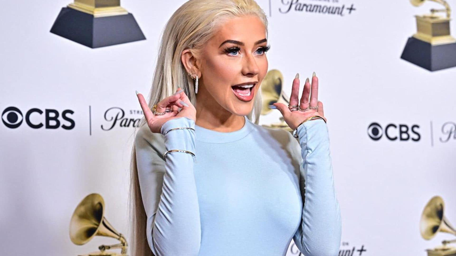 Christina Aguilera wows with new look wearing nude ensemble at Las Vegas performance