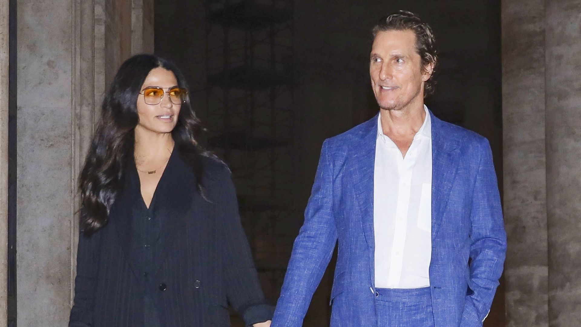 Camila Alves embraces effortless glamour and coordinated looks on romantic Rome night with Matthew McConaughey