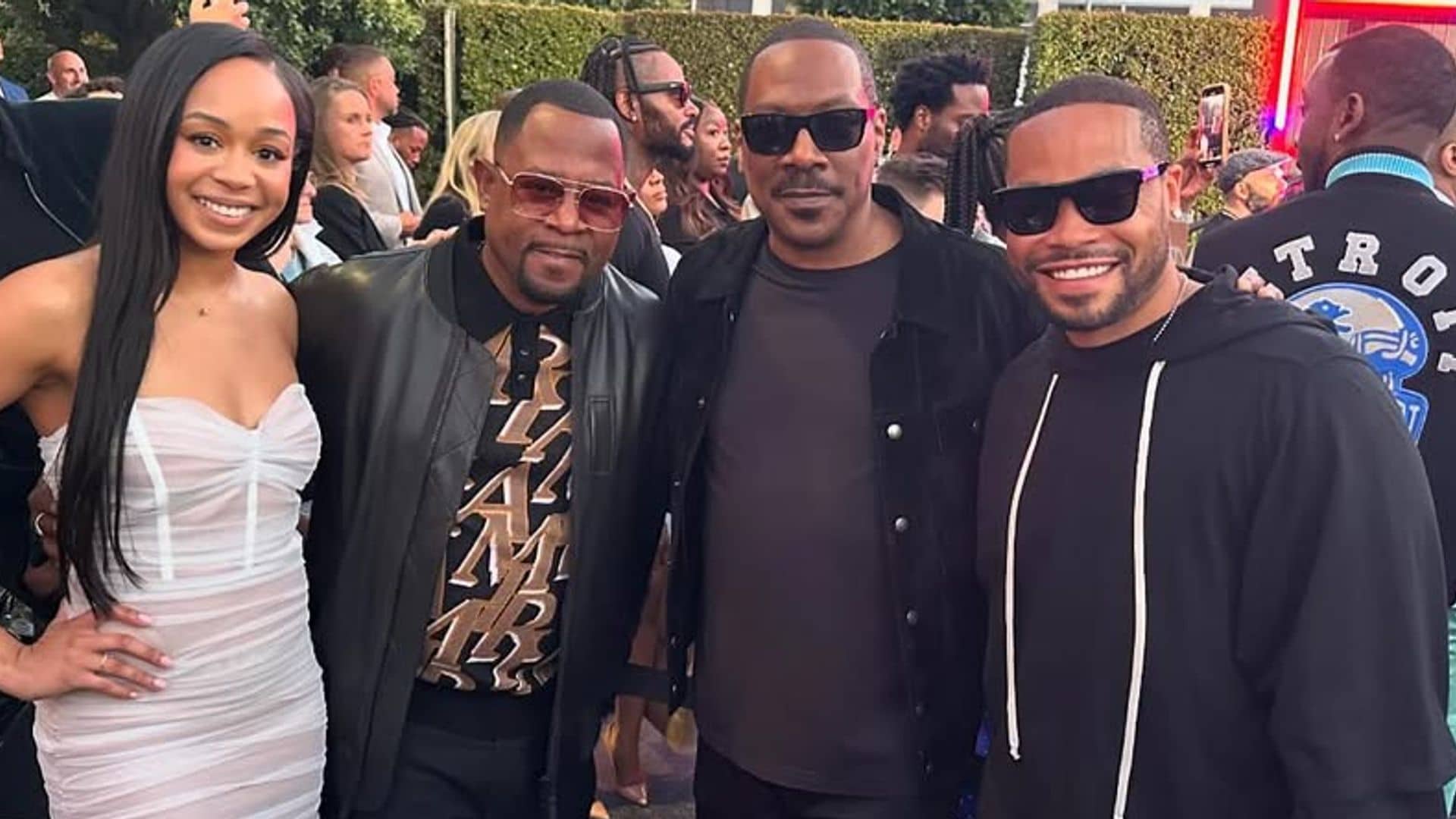 Eddie Murphy and Martin Lawrence become in-laws after their kids tie the know at an intimate wedding