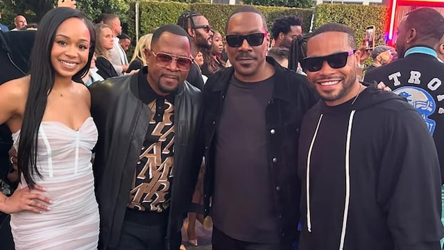Eddie Murphy and Martin Lawrence become in-laws after their kids tie the know at an intimate wedding