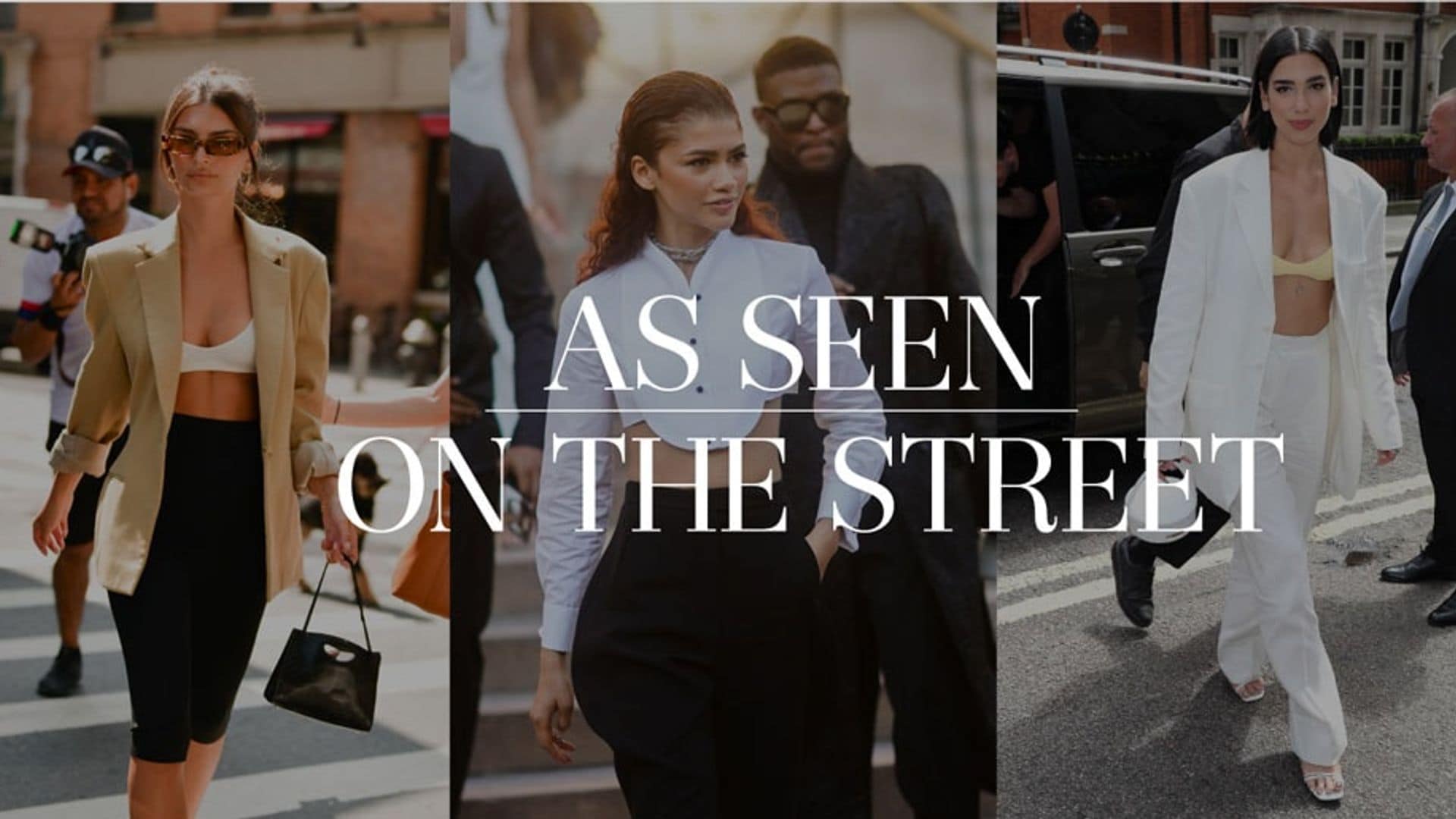 Here's how you CAN wear a sports bra to work, according to Emily Ratajkowski and Dua Lipa