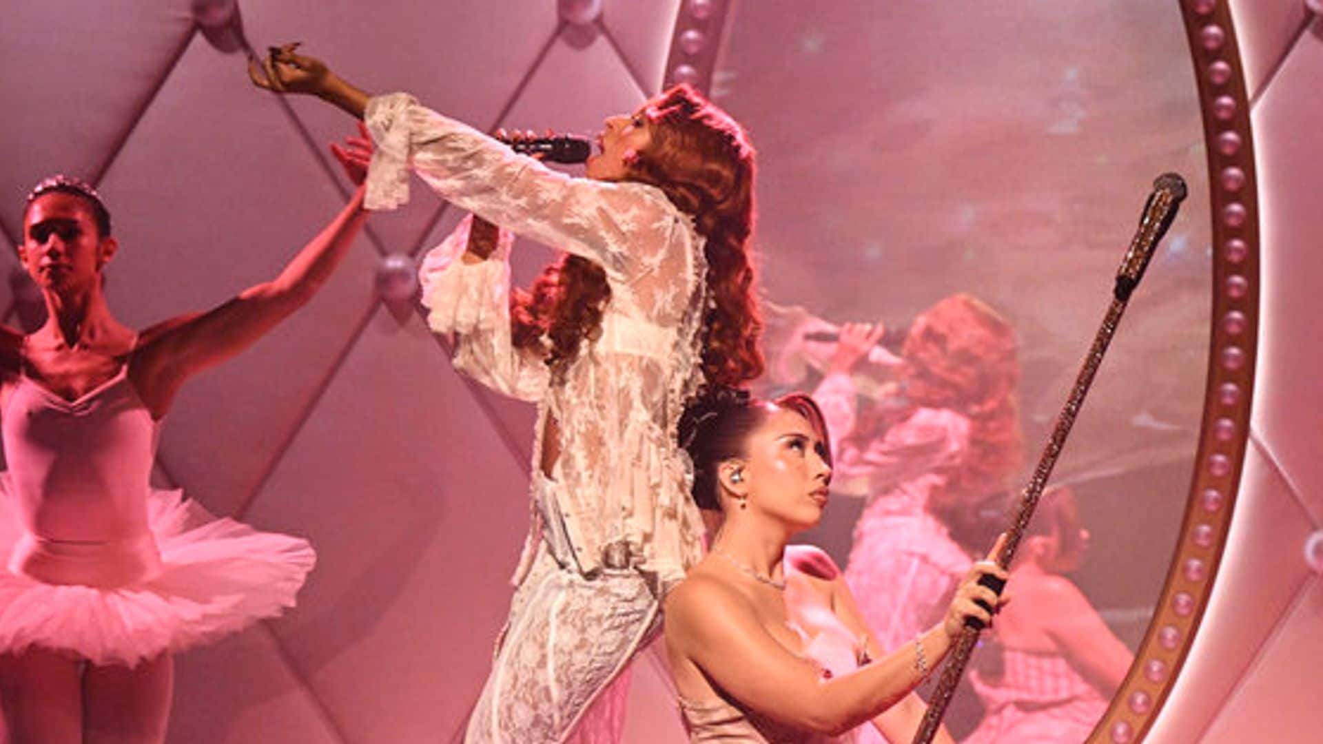 Musical guest Kali Uchis performs with Raven Lenae on Wednesday, September 10, 2025 --