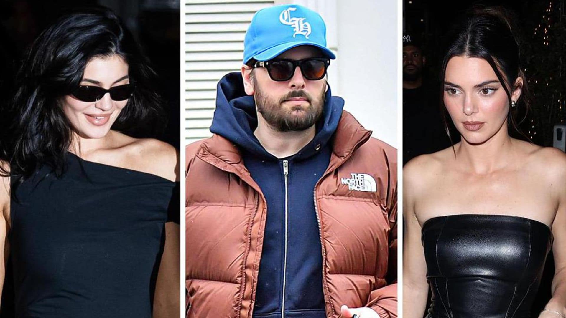 Kendall and Kylie Jenner hop off the private jet with Scott Disick and his kids