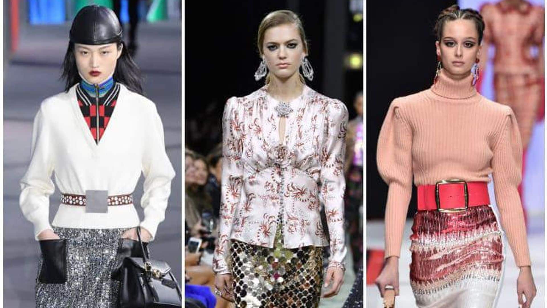 Sequined skirts will become your new winter closet staple