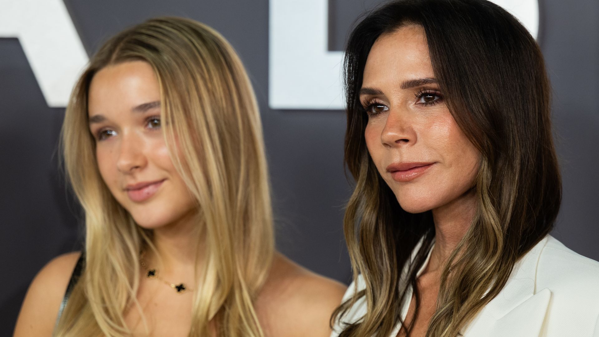 Harper Beckham pairs platinum blonde hair in an all-white look during Ibiza family lunch