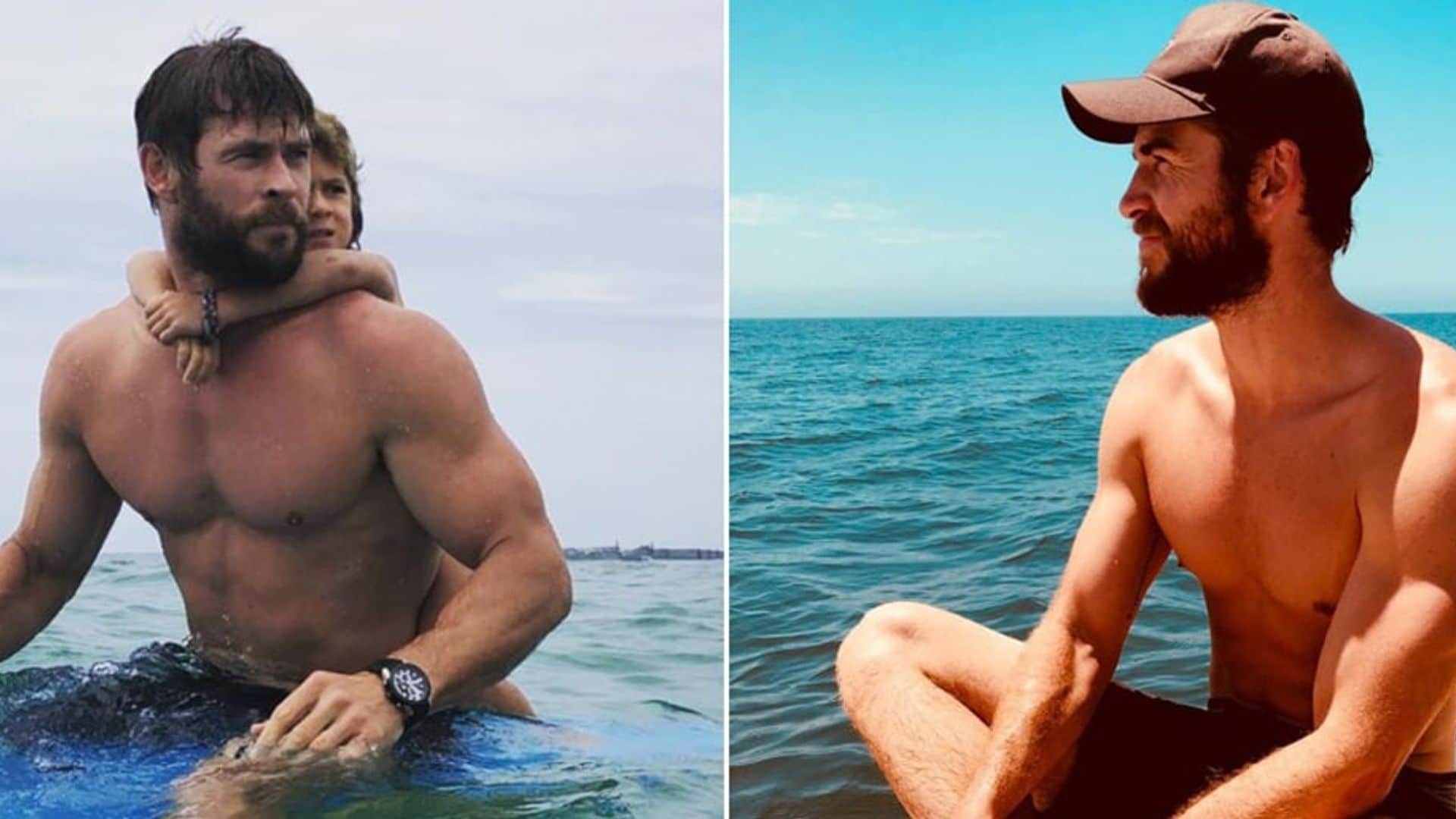 Chris and Liam Hemsworth working out is the eye-candy we all need