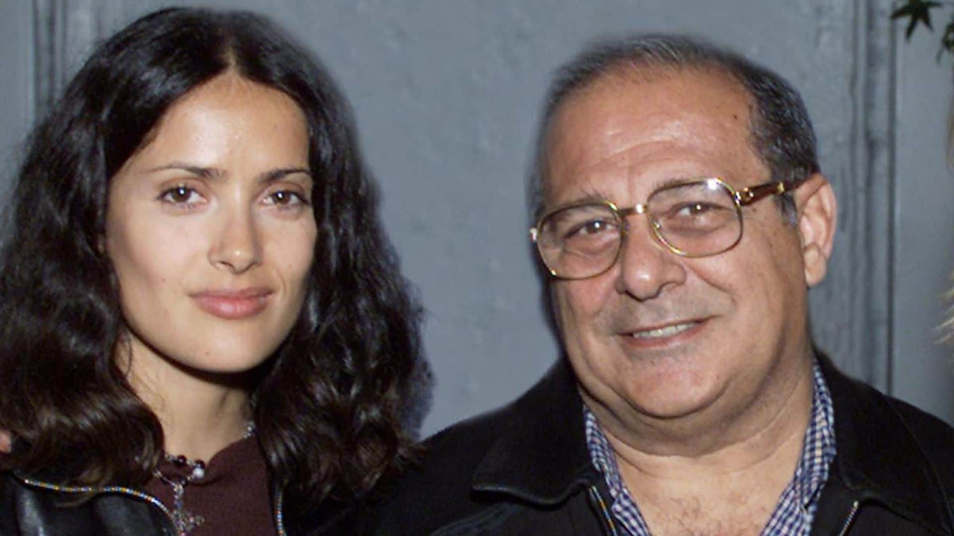 Salma Hayek celebrates her dad’s 86th birthday with chocolate cake in must-see video