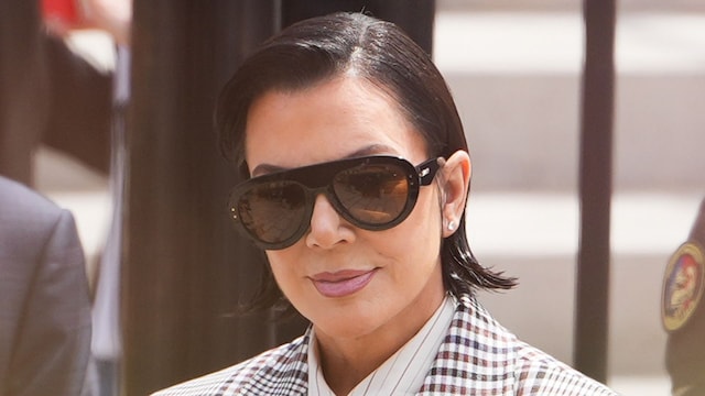 Kris Jenner arrives at the Palais de Justice, on May 13, 2025 in Paris, France. (Photo by Edward Berthelot/GC Images)
