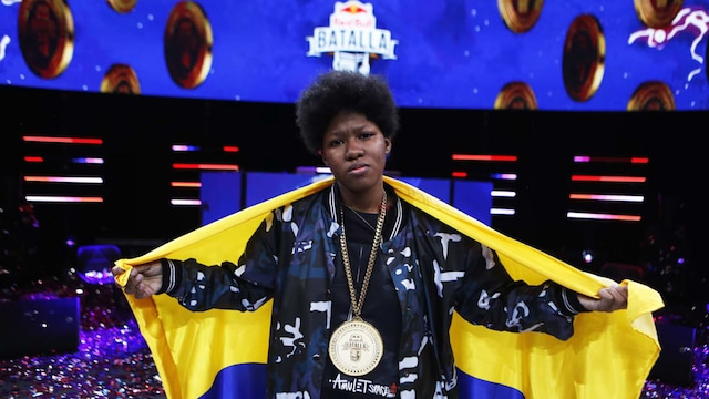 Colombia's Marithea is the only female rapper fighting for the crown at the Red Bull Batalla World Final 2021
