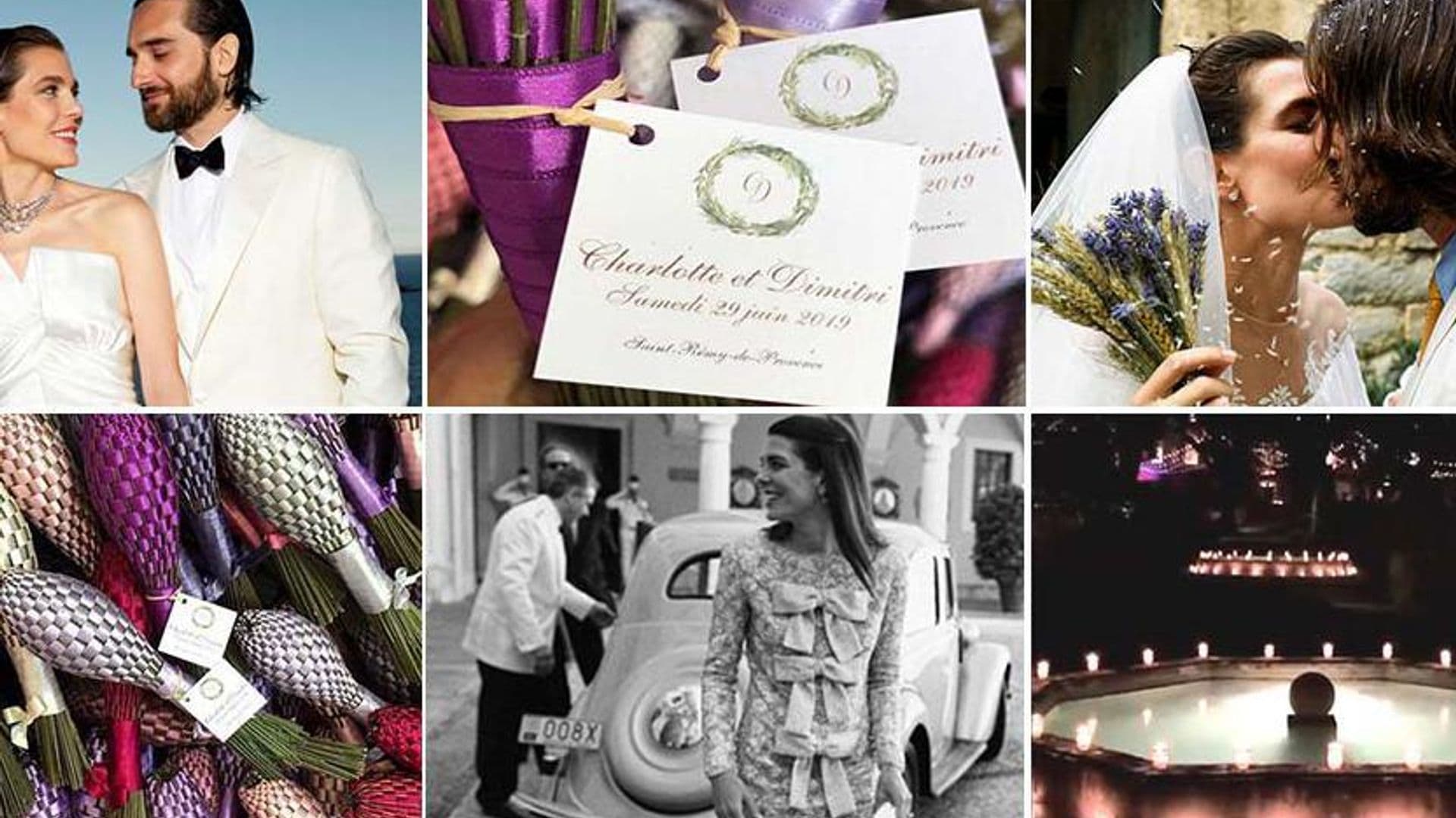 Three looks, two countries and one dashing groom: all the pics from both of Charlotte Casiraghi's royal weddings