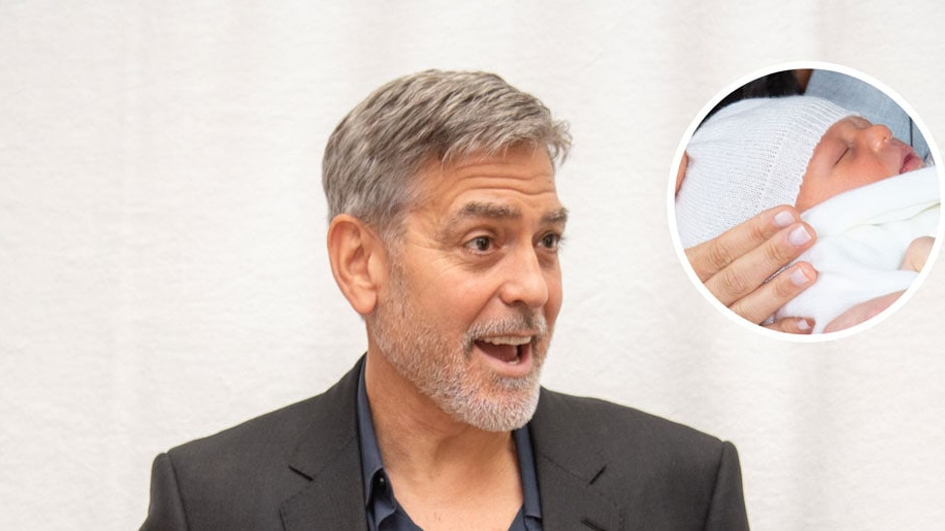 George Clooney's hilarious reaction to the idea of being Archie Harrison's godfather