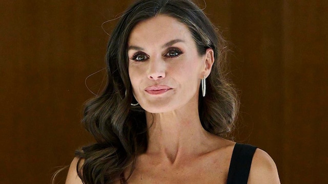 Queen Letizia stuns in Carolina Herrera dress