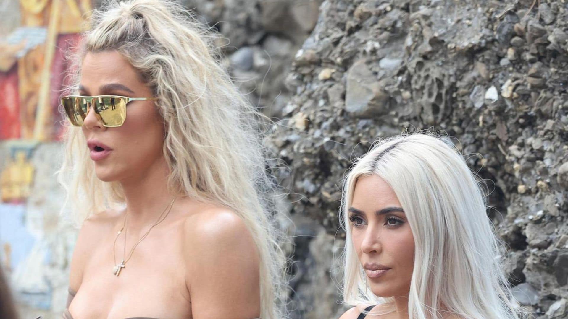 Kylie Jenner photographs Khloé and Kim Kardashian taking Cabo