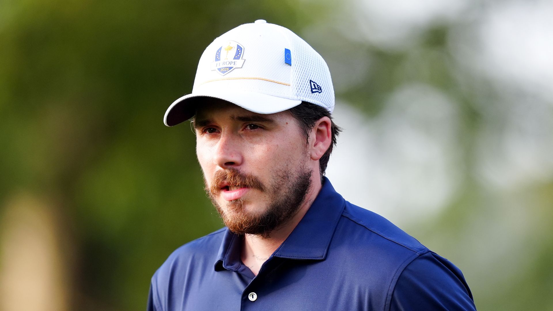 Brooklyn Beckham during the All-Star Celebrity match at the Bethpage Black Course in Farmingdale, New York. Picture date: Wednesday September 24, 2025. (Photo by Mike Egerton/PA Images via Getty Images) 