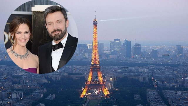 Ben and Jen took their children to Paris on a family vacation.
<br>
Photos: Getty Images