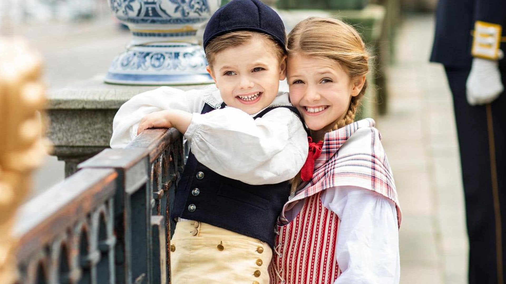 Princess Estelle shows off new dress while Prince Oscar is the cutest in his costume for Sweden’s National Day