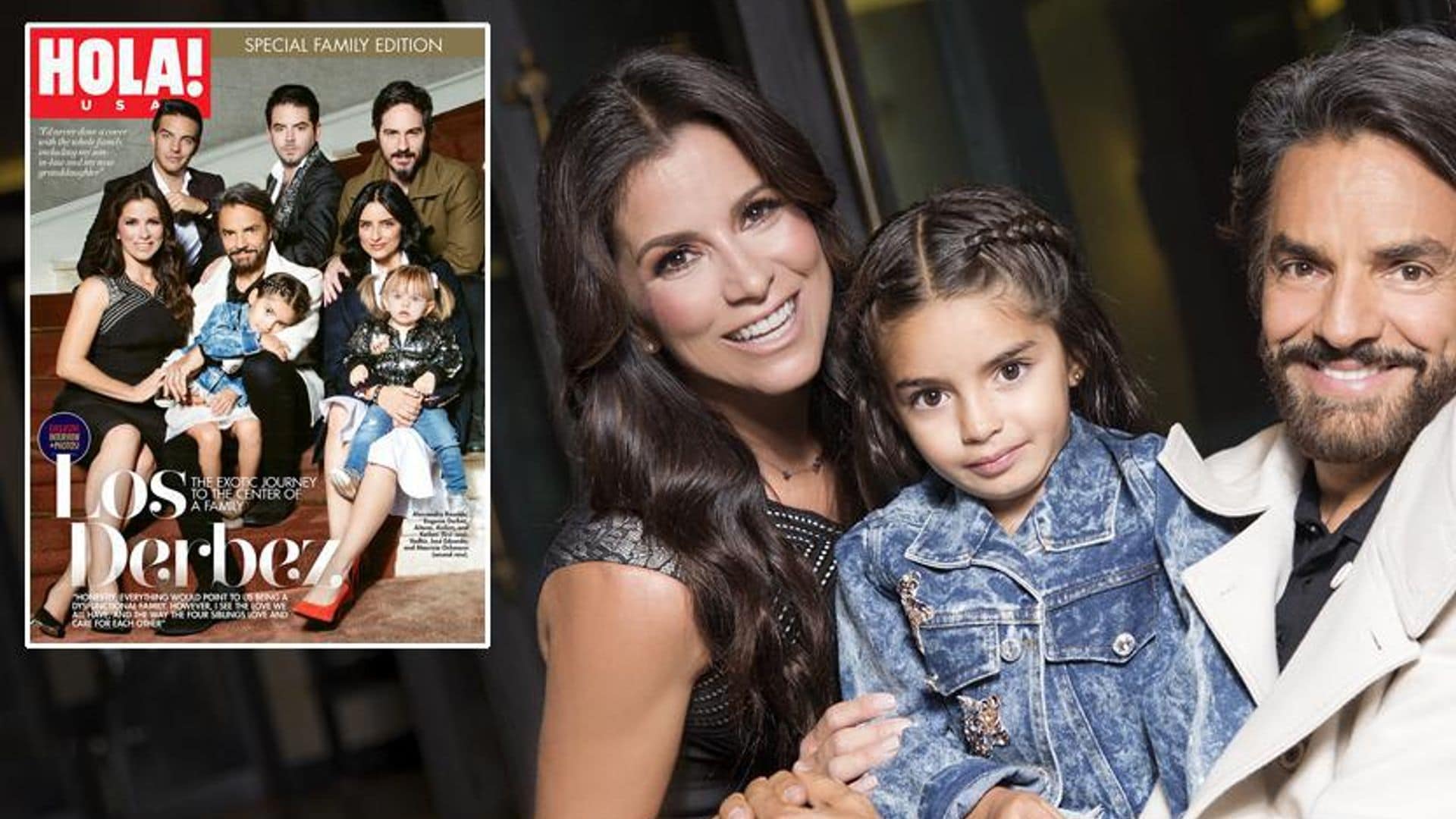 Eugenio Derbez and his family come together for the first time and discuss their unique dynamic