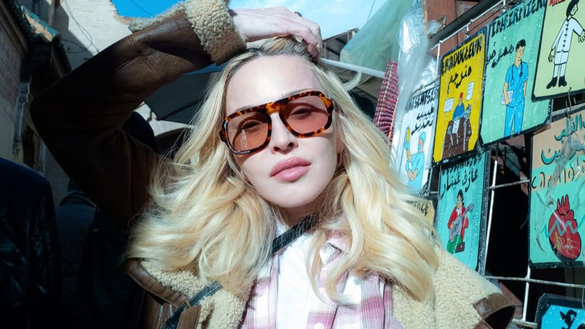 Madonna shares rare family postcards from Morocco with partner Akeem Morris and her children