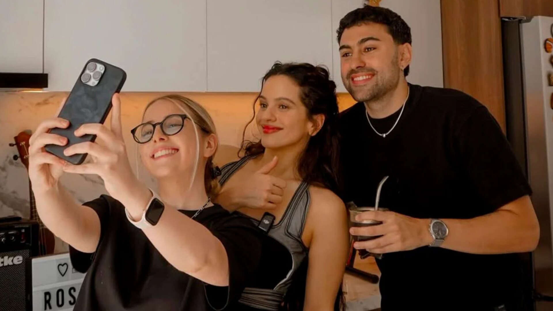 Rosalía and Argentine chefs Ailin Tokman and Andrés Simón