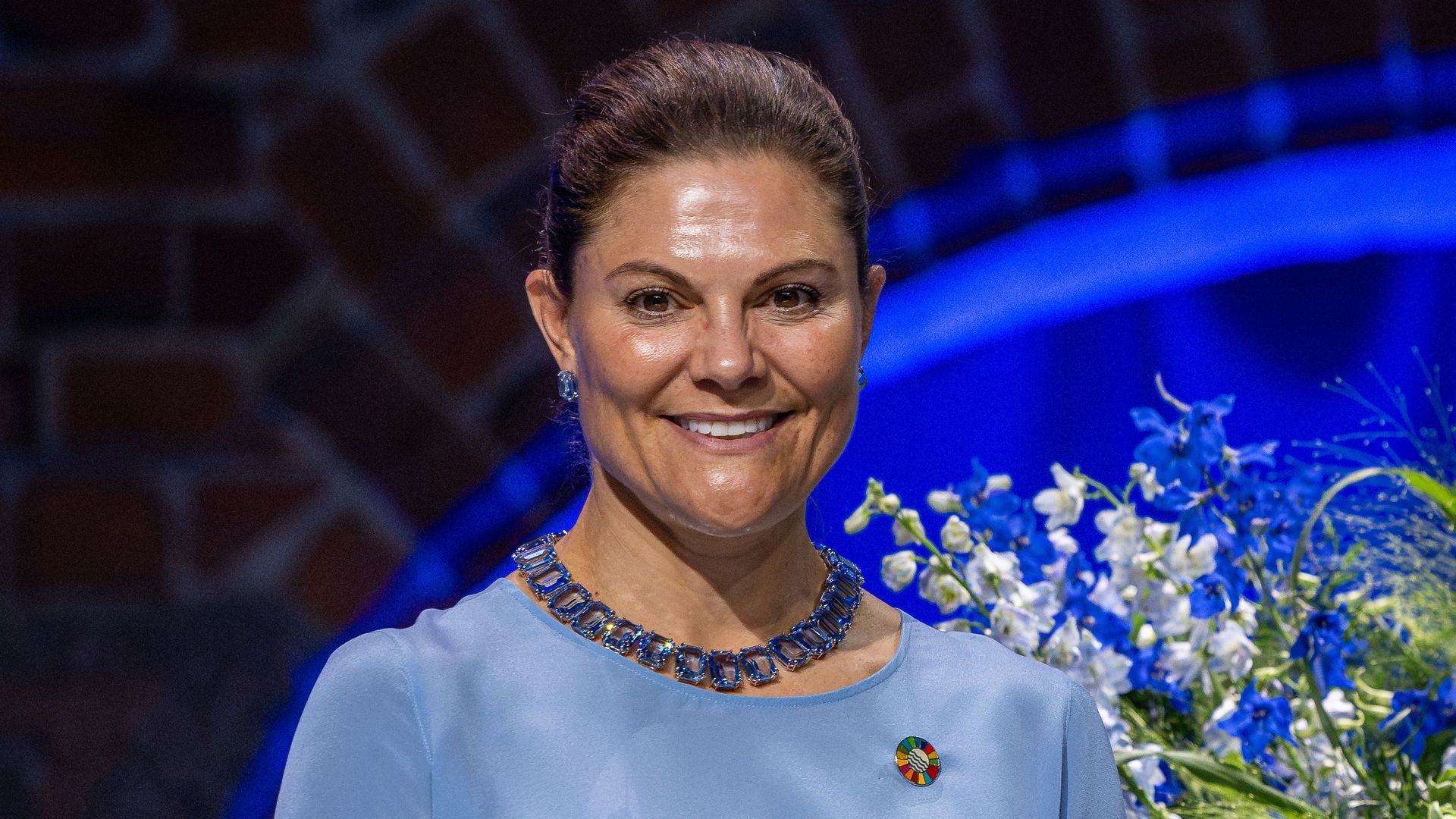 Crown Princess Victoria Of Sweden during the Stockholm Junior Water Prize at Stockholm City Hall
