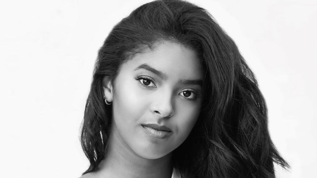 Black and white photo of Natalia Bryant