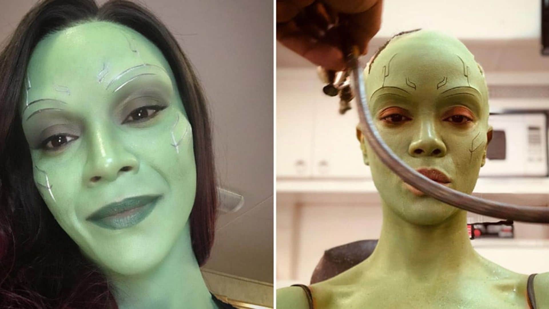 The secrets behind Zoe Saldana’s Marvel-ous Gamora transformation