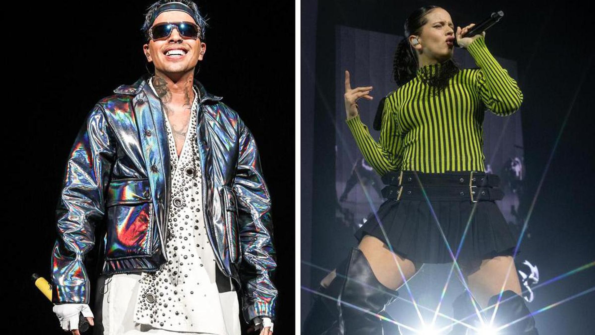 Rauw Alejandro surprises Rosalia onstage, joins her for a performance of ‘Despecha’