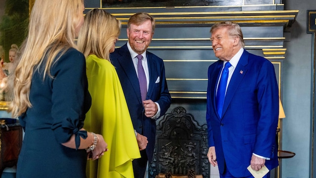 Queen Maxima and King Willem-Alexander welcome President Donald Trump