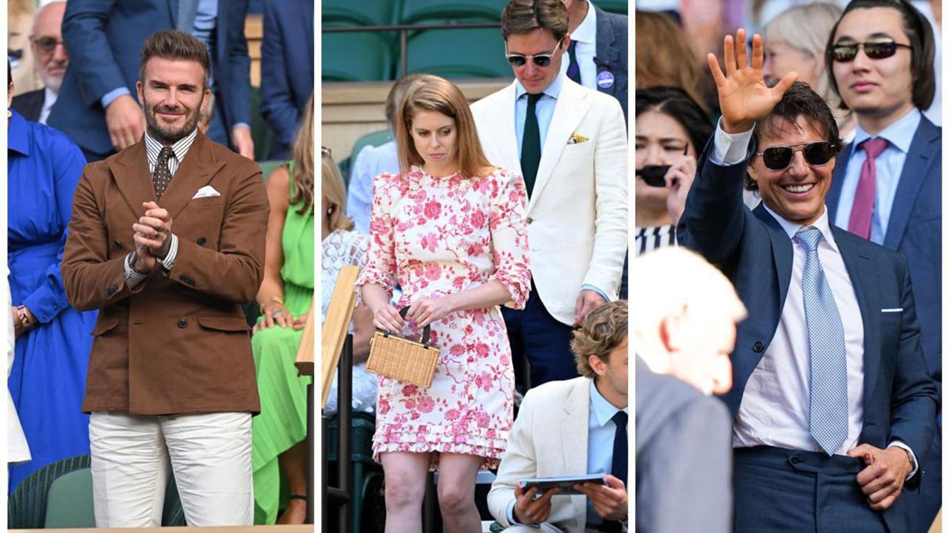 David Beckham, Tom Cruise, Princess Beatrice, & more at Wimbledon