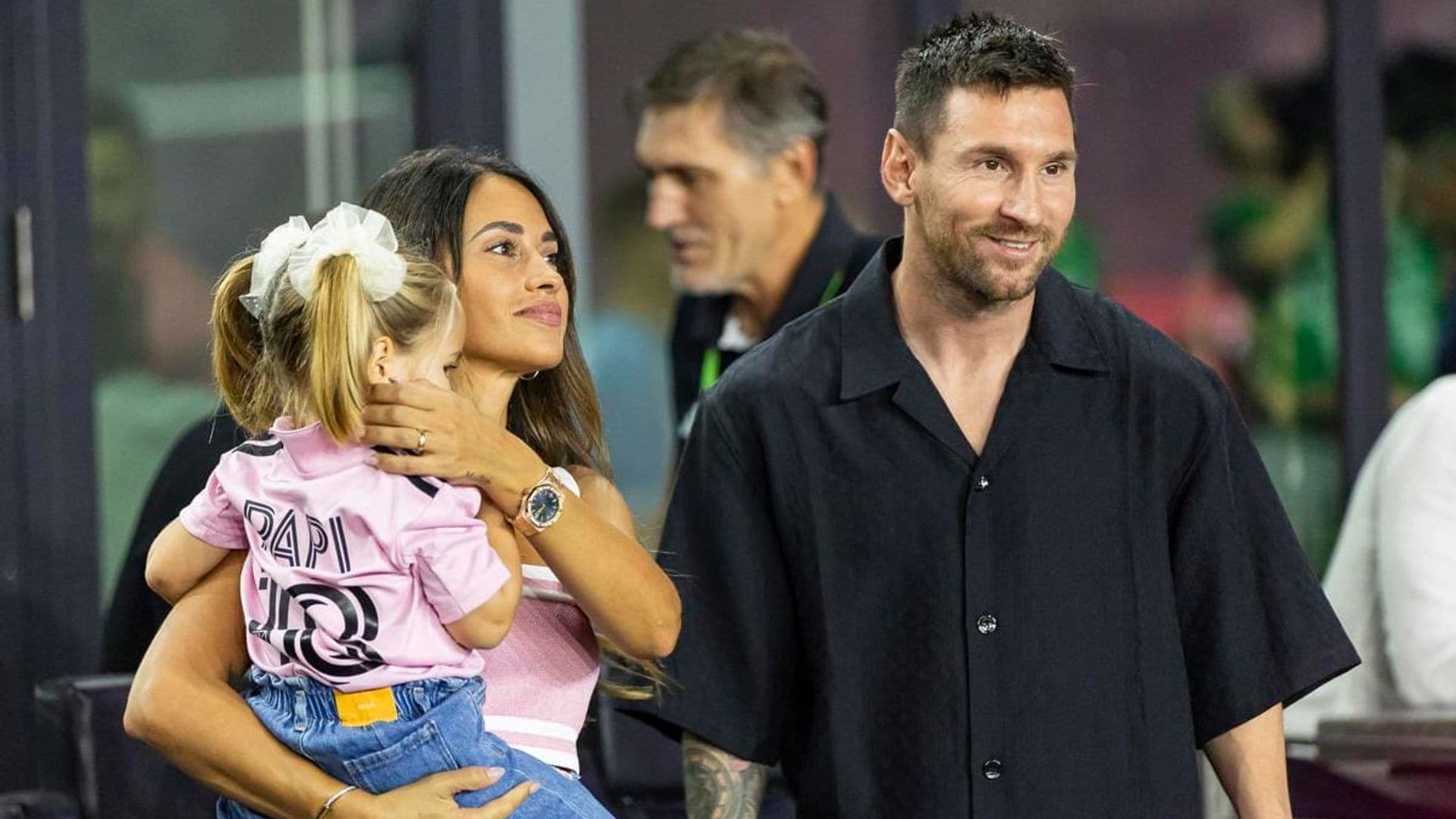 Who is the ‘mystery’ baby girl Lionel Messi and Antonela Roccuzzo brought to the US Open Cup Final
