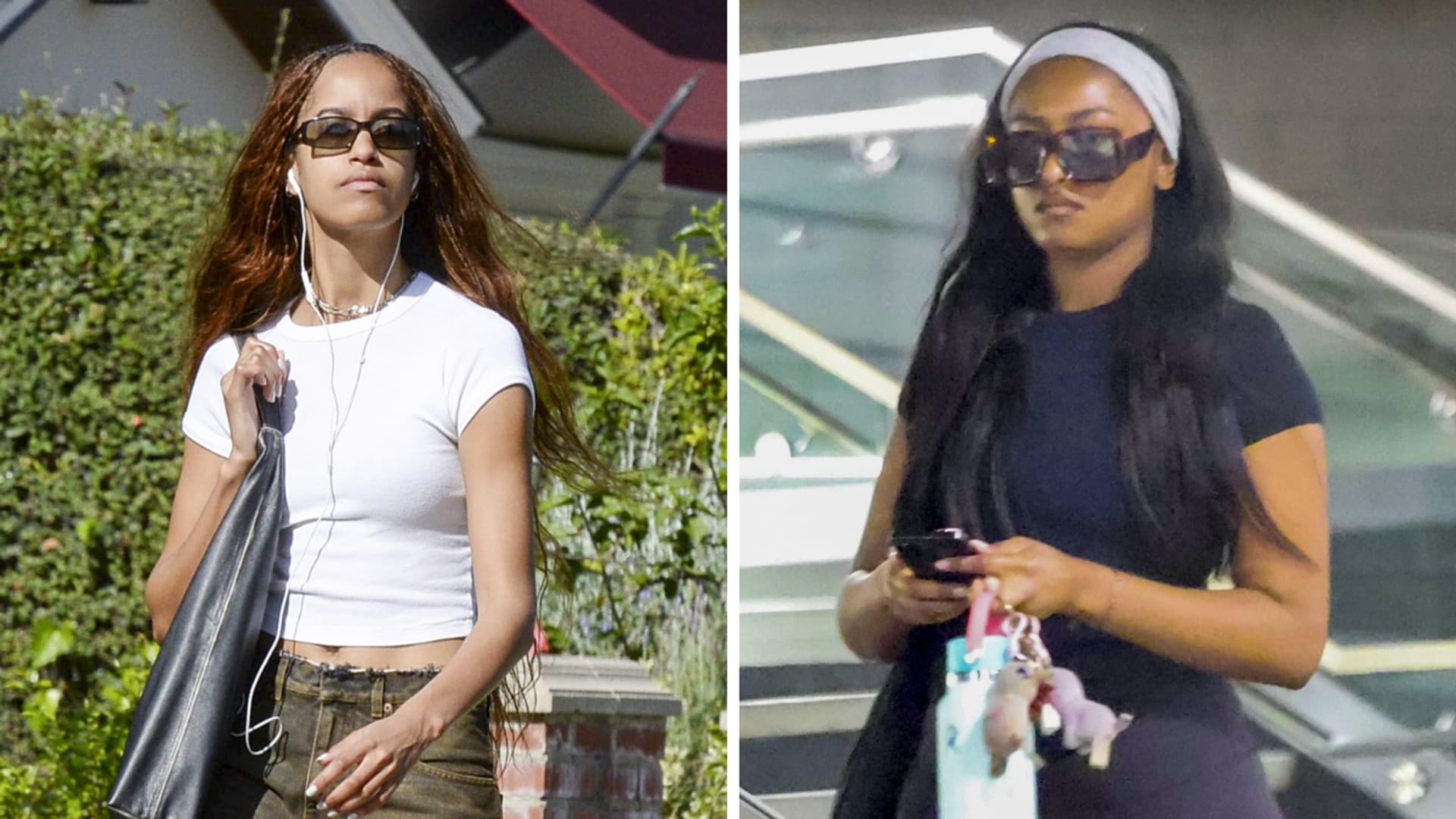 How Sasha and Malia Obama balance their silhouette with wide and flared jeans
