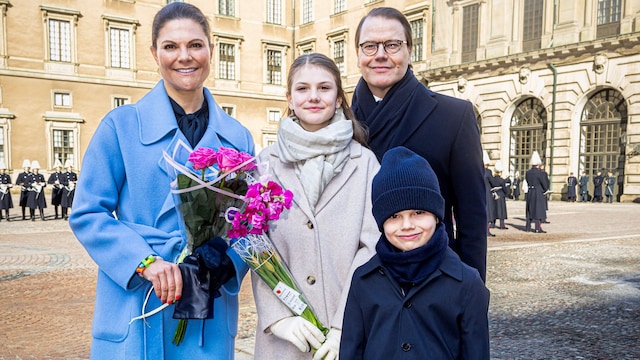 Crown Princess Victoria of Sweden and family