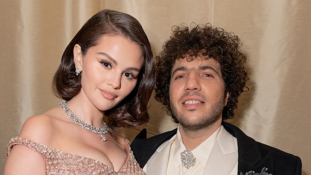  Selena Gomez and Benny Blanco attend the 97th annual Oscars at Ovation Hollywood on March 02, 2025 in Hollywood, California. 