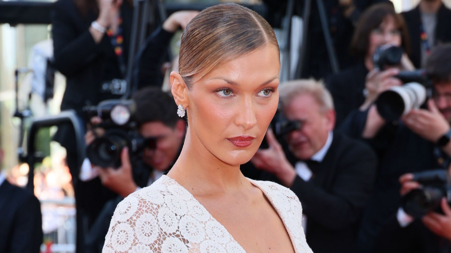 Bella Hadid stuns in revealing dress at Cannes Film Festival, sending a nod to '60s fashion 'it girl'