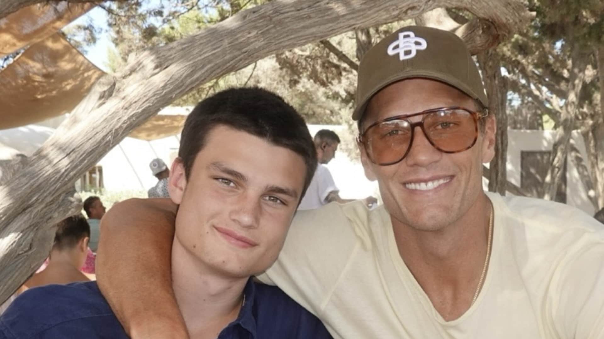 Tom Brady and his eldest son, Jack