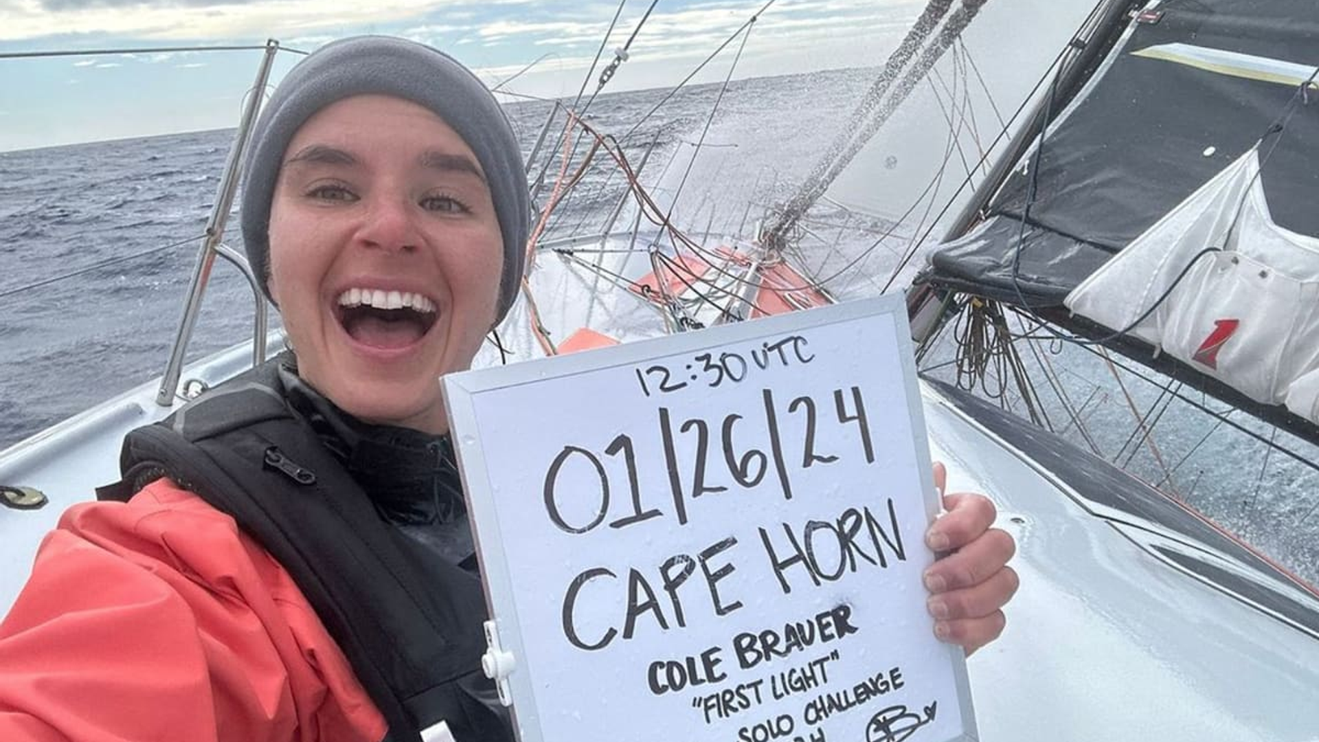 Cole Brauer is the first U.S. female to sail solo worldwide