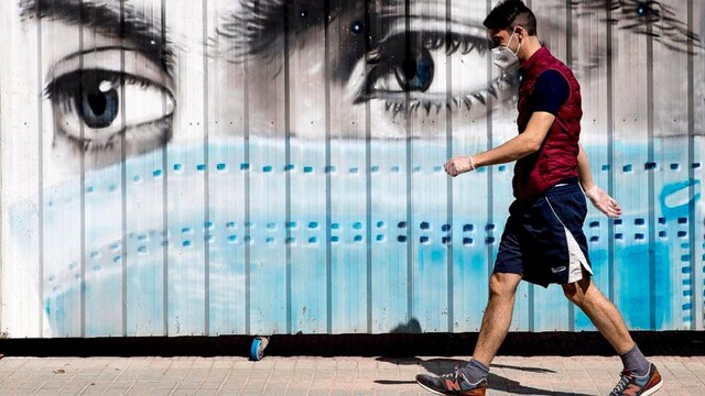 Graffiti In Reference To The Use Of Surgical Masks