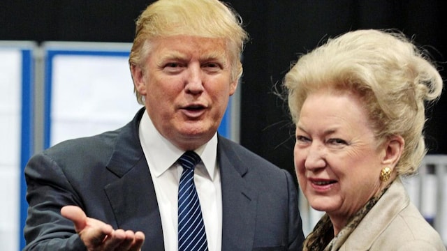 Donald Trump y Maryanne Trump Barry