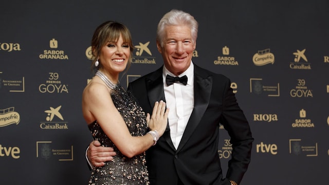 American actor Richard Gere on the red carpet of the 2025 Goya Awards in Granada, Spain on February 8, 2025 